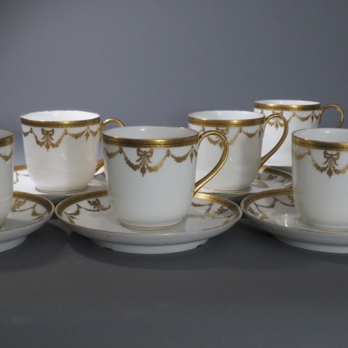 "Monogram" Tea Sets from France, Limoges, Martin Charles