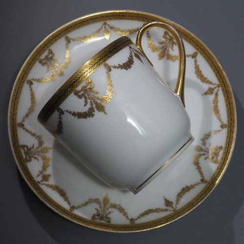 "Monogram" Tea Sets from France, Limoges, Martin Charles