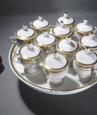 Cream service "White gold of Paris"
