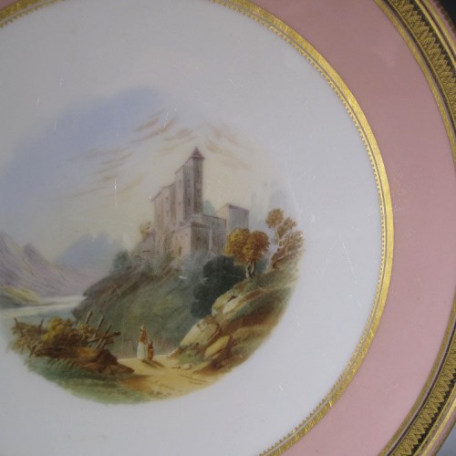 Footed plate "Castle for a princess" (England, early 20th century)