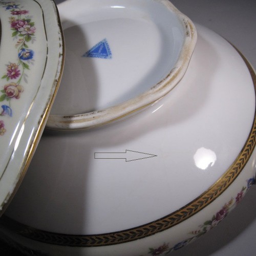 Part of tableware "Floral banks. Lafarge"