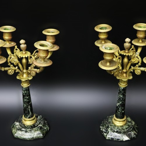 "Pyrenees" Candlesticks from France, 19th Century