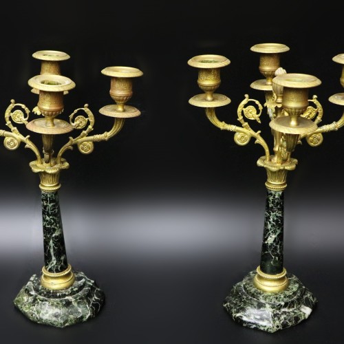 "Pyrenees" Candlesticks from France, 19th Century