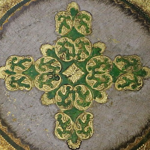 Florentine Tray "Sides of the World" from Italy, 20th Century