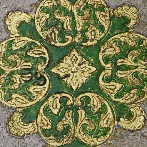 Florentine Tray "Sides of the World" from Italy, 20th Century